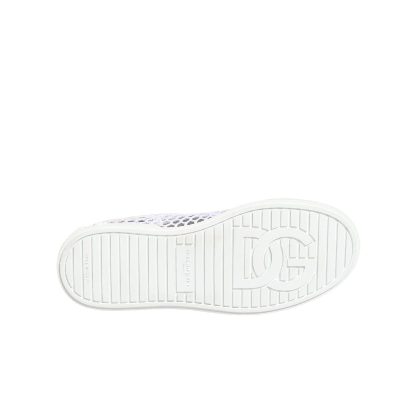 Dolce & Gabbana White Mesh Inserts Low Top Sneakers Shoes
