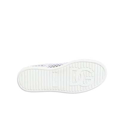 Dolce & Gabbana White Mesh Inserts Low Top Sneakers Shoes