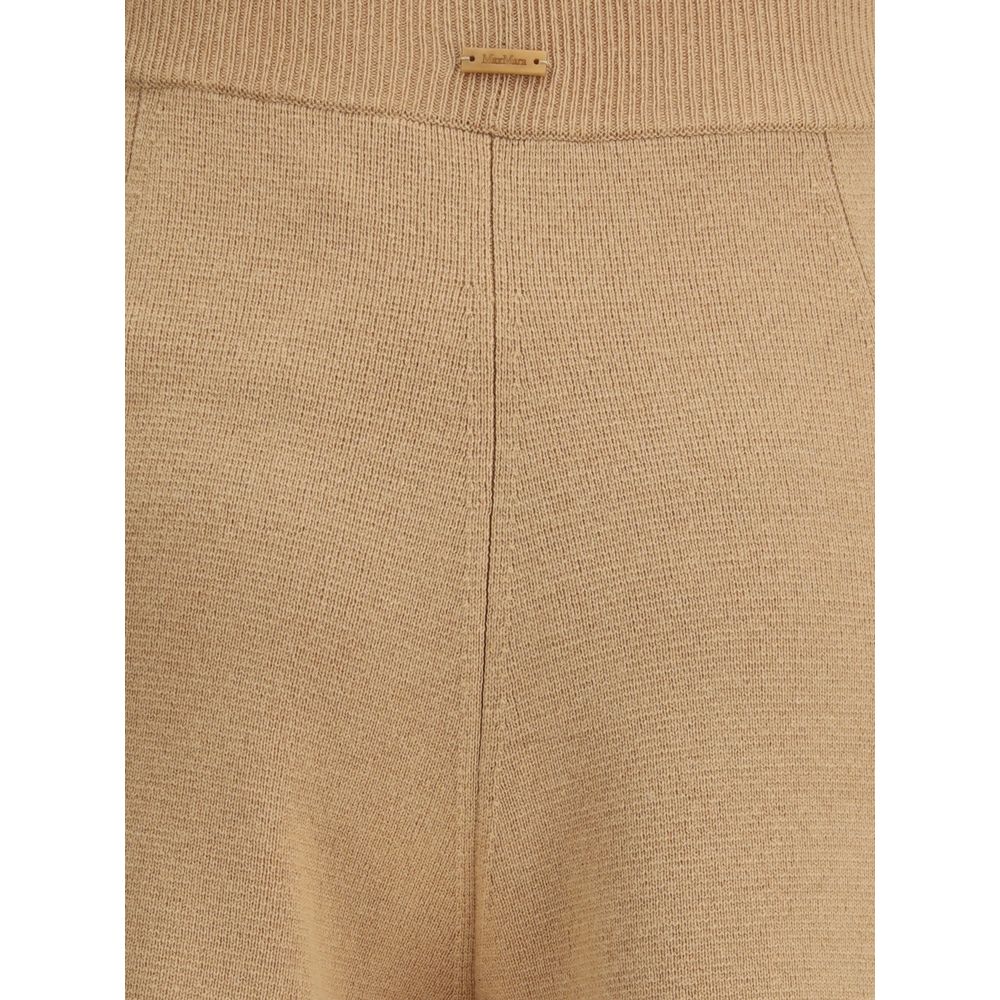 Max Mara Beige Wool Casual Pants