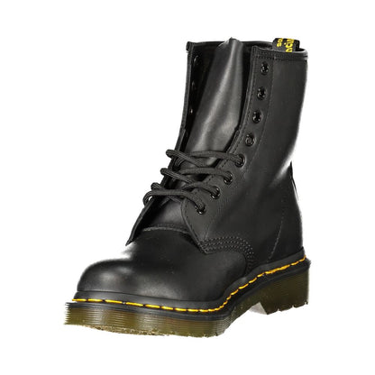 Dr. Martens Black Leather Unisex Ankle Boot