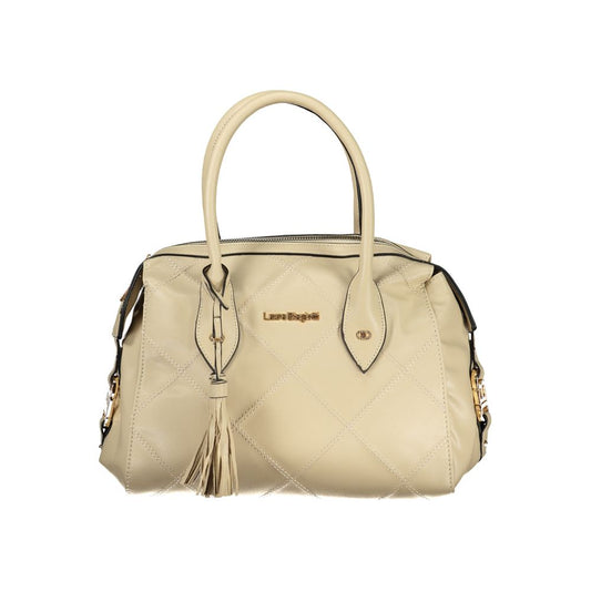Laura Biagiotti Beige PVC Women Handbag