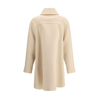 Valentino Cream Fleece Wool Coat