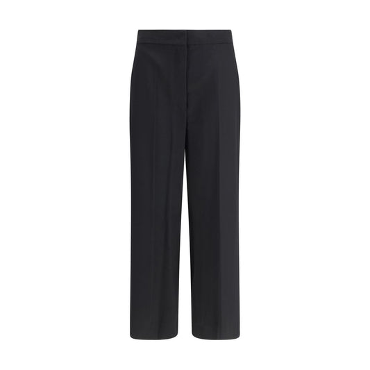 Max Mara Black Fleece Wool Casual Pants