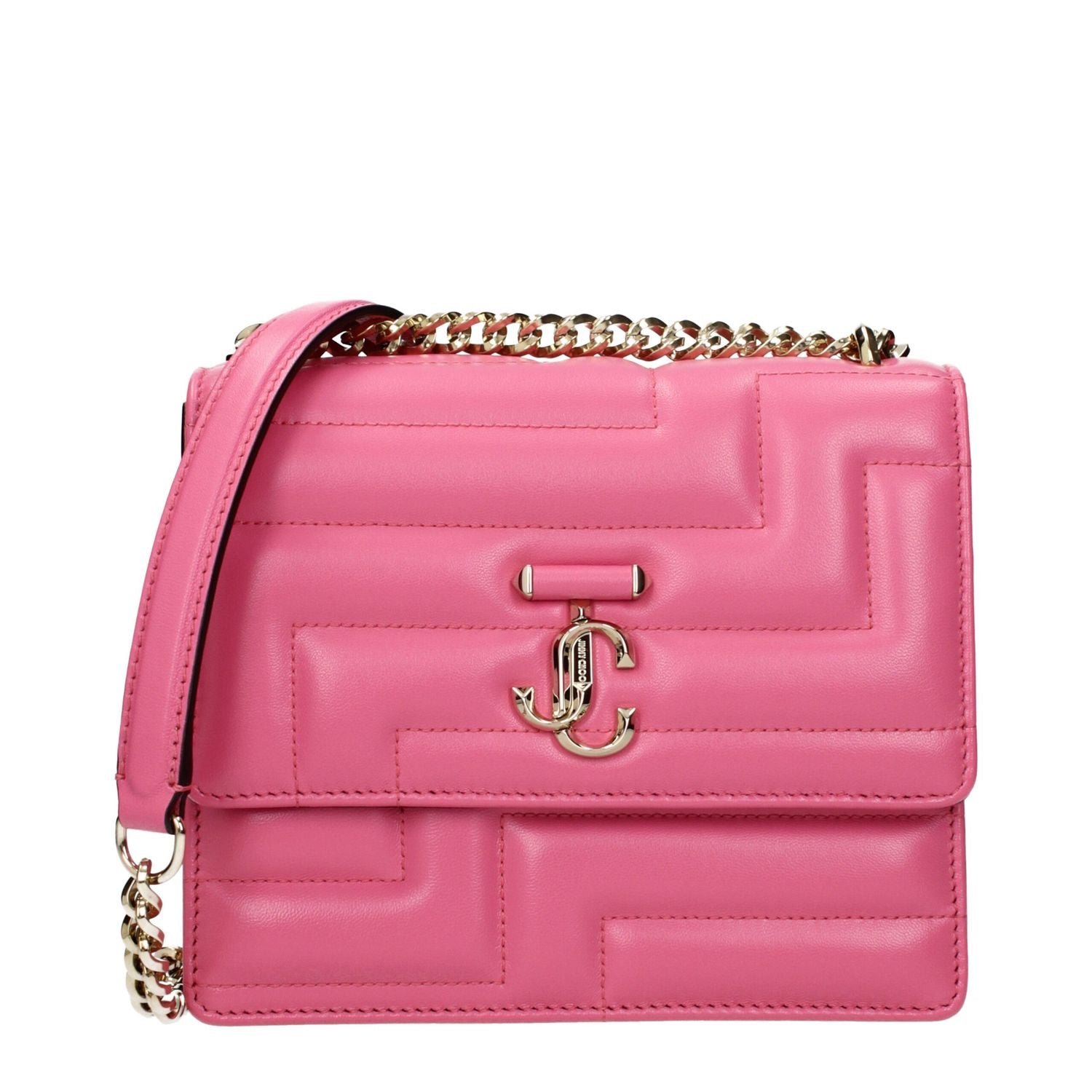 Jimmy Choo Pink Leather Shoulder Bag