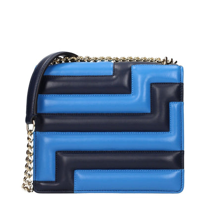 Jimmy Choo Blue Leather Shoulder Bag
