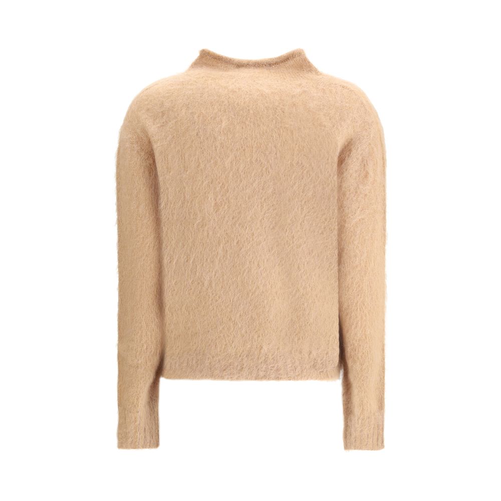 Max Mara Brown Polyamide Turtleneck