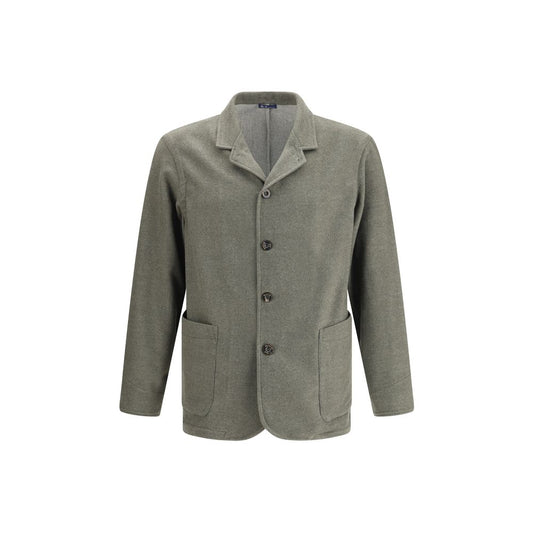 Finamore Bicolor Fleece Wool Coat