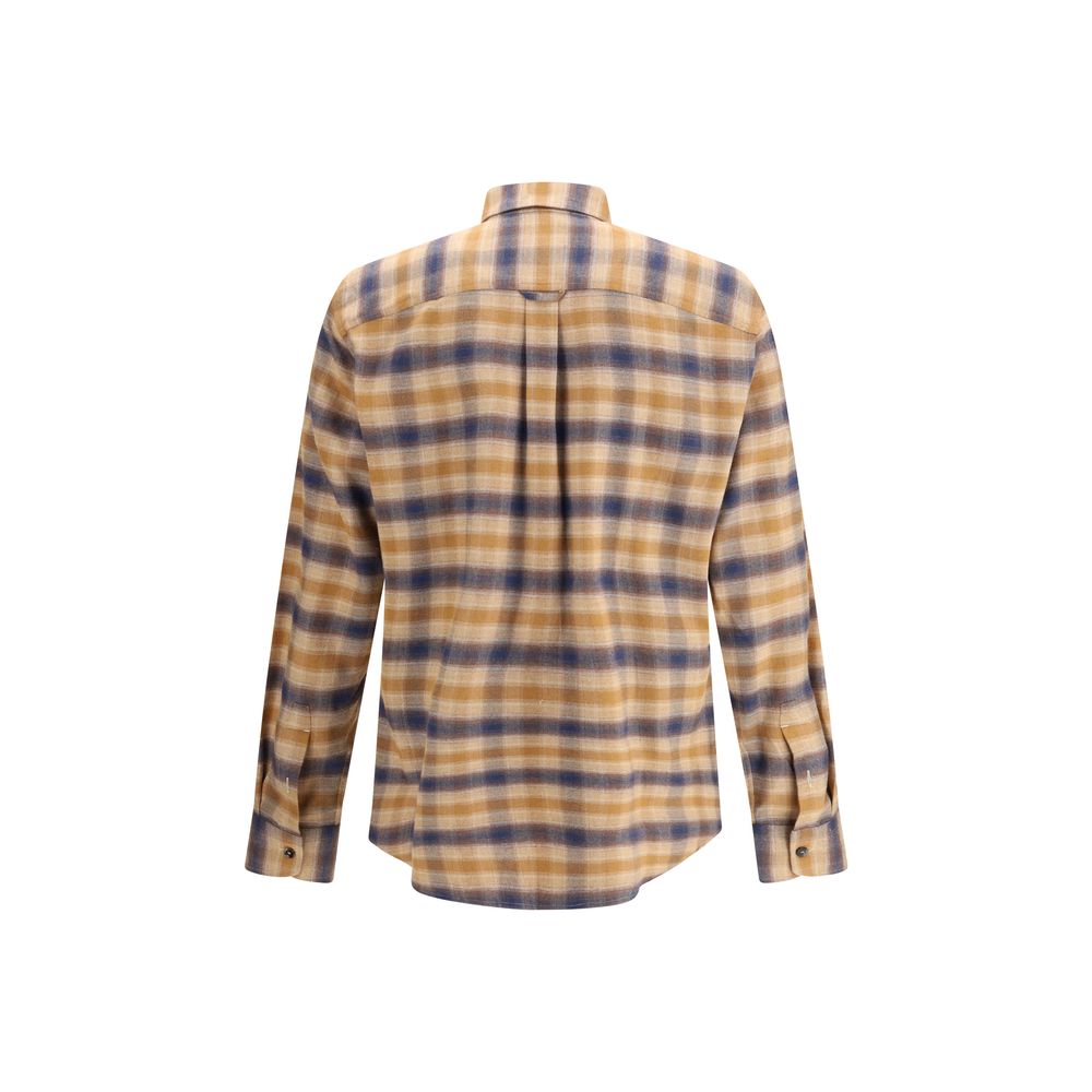 Brioni Multicolor Cotton Pattern Shirt