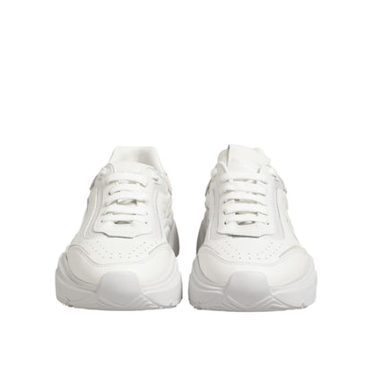 Dolce & Gabbana White Leather Daymaster Low Top Sneakers Shoes