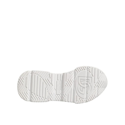 Dolce & Gabbana White Leather Daymaster Low Top Sneakers Shoes