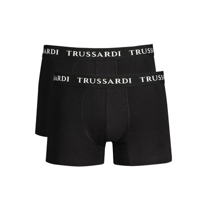 Trussardi Nero Cotton Men's Boxer Brief