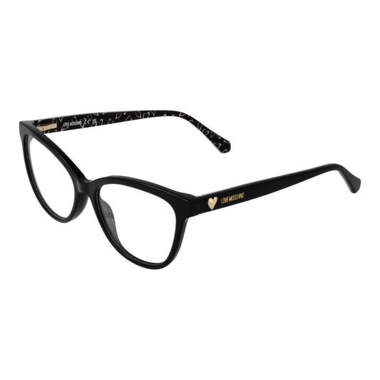 Love Moschino Black Acetate Glasses (Frames) Love Moschino