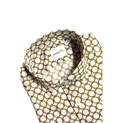 Bagutta White Viscose Men Shirt