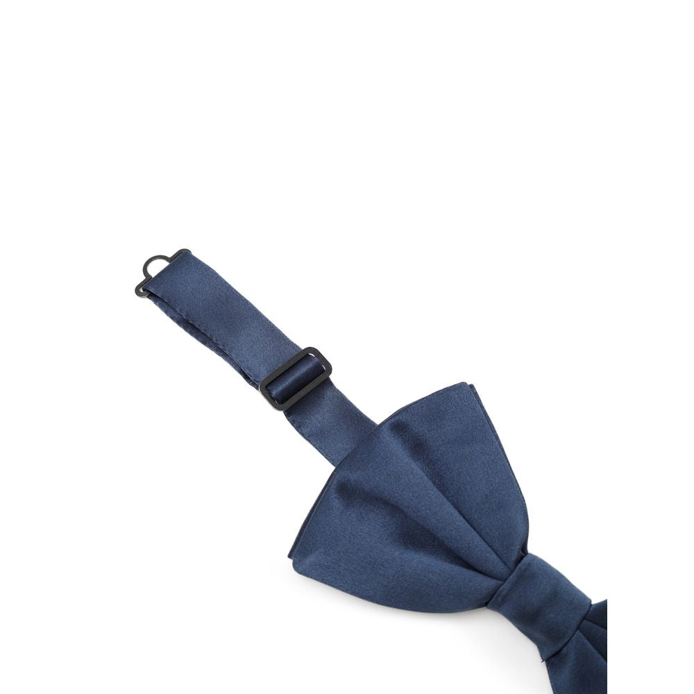 Dolce & Gabbana Blue Silk Bowtie