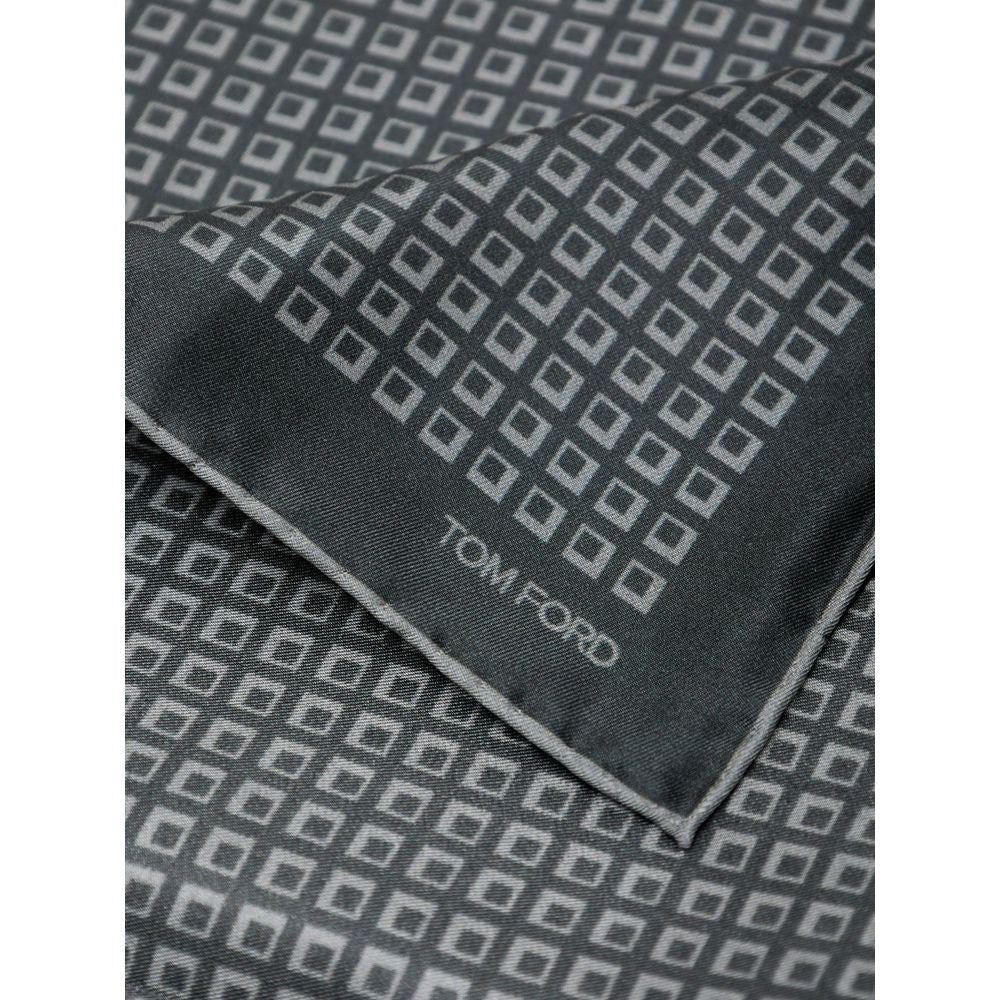 Tom Ford Green Silk Pocket Square