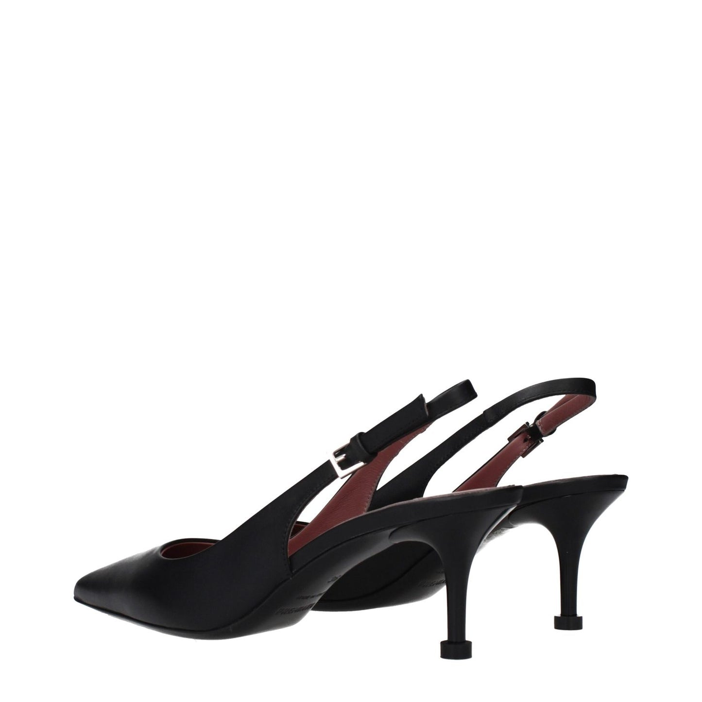 Premiata Black Leather Platform Pumps