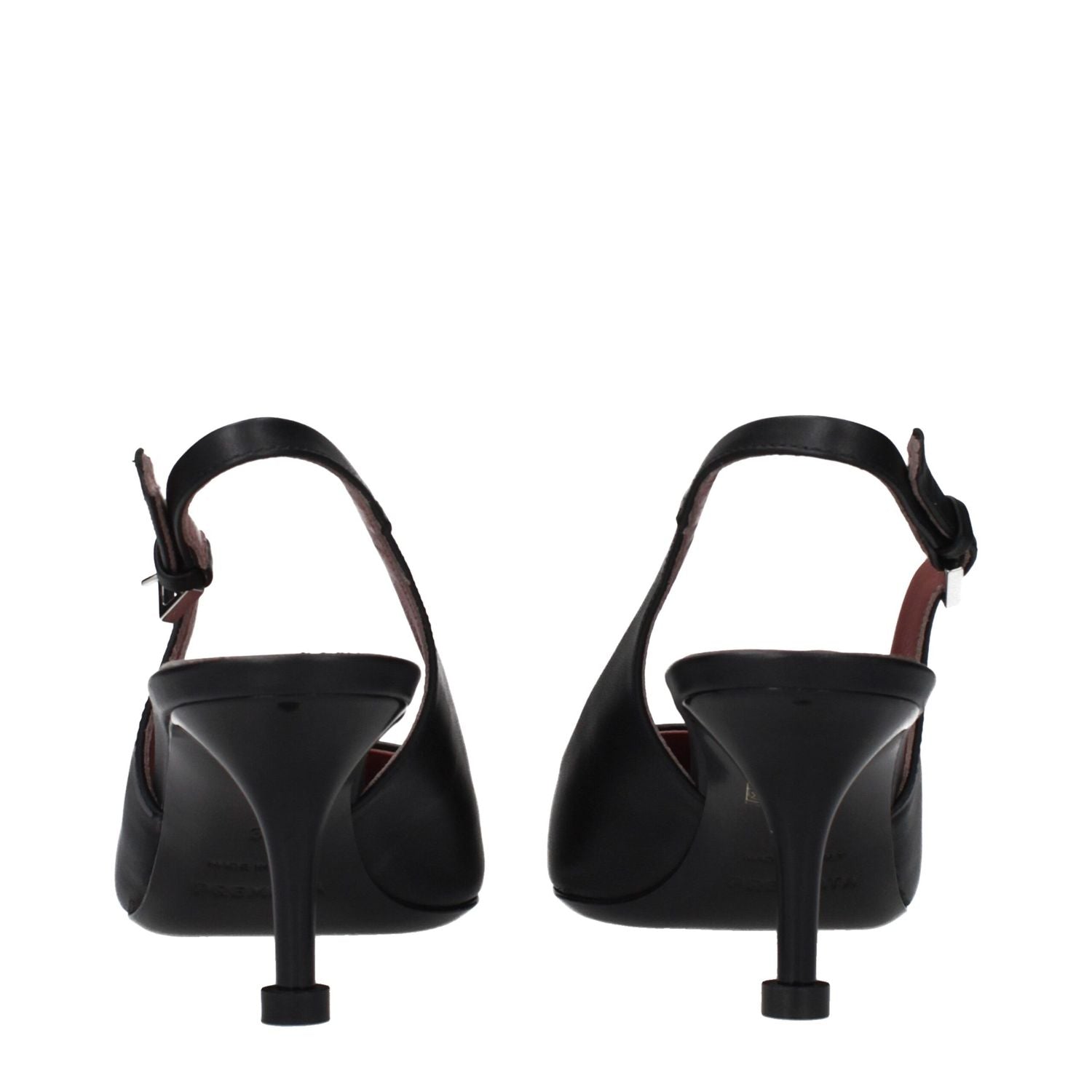 Premiata Black Leather Platform Pumps