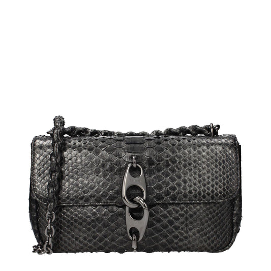 Tom Ford Gray Skin Shoulder Bag