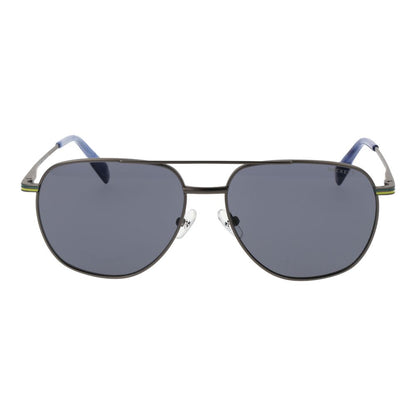 Hackett Gray Metal Sunglasses
