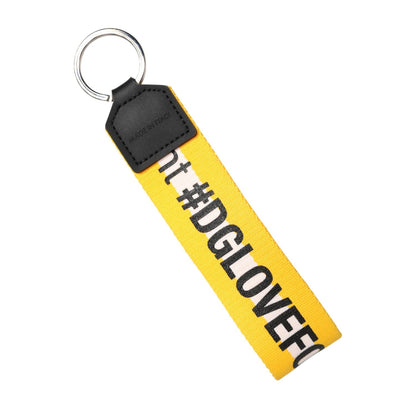 Dolce & Gabbana Multicolor Logo Polyester Brass Holder Keychain Keyring