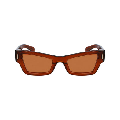 Ferragamo Brown Acetate Sunglasses