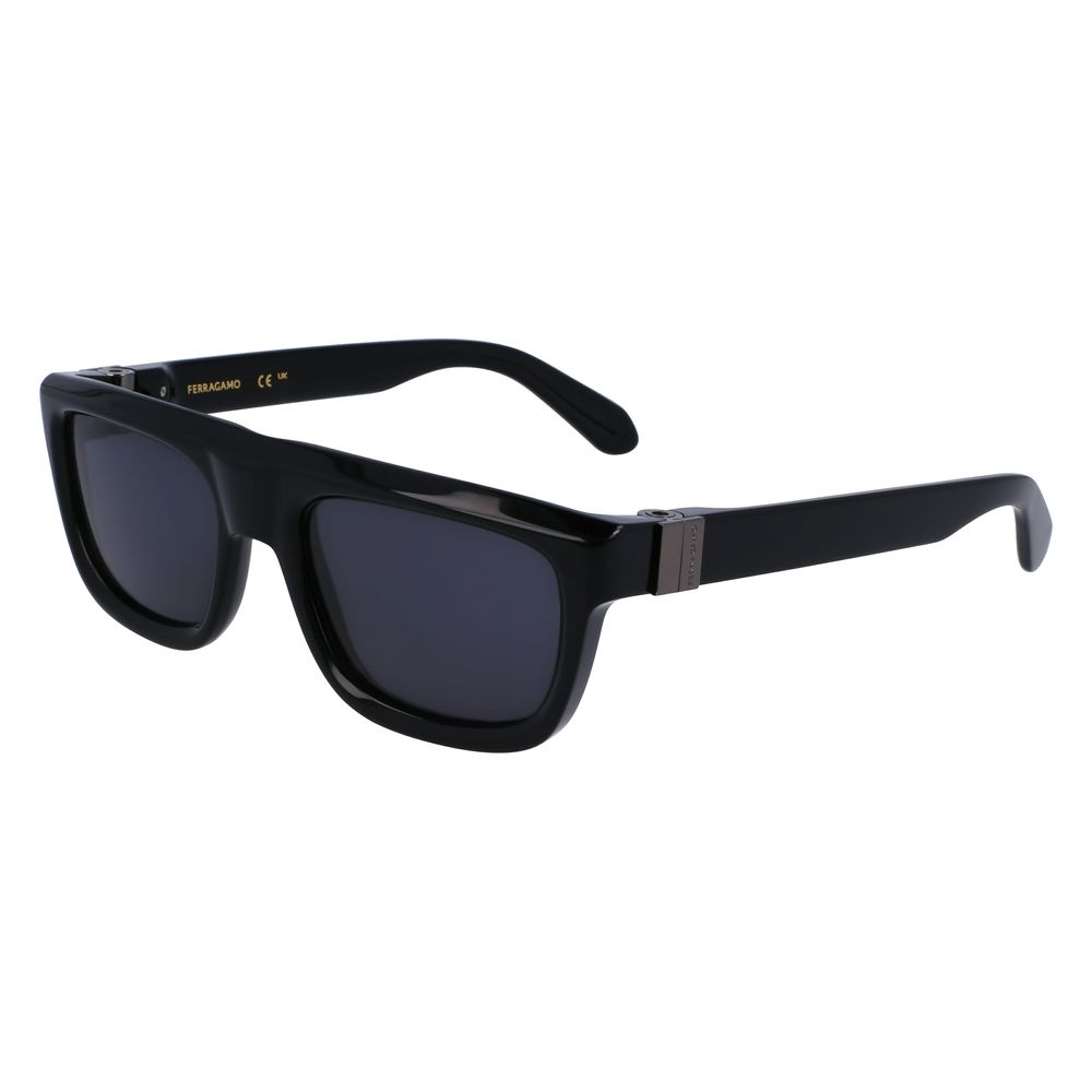 Ferragamo Black Acetate Sunglasses