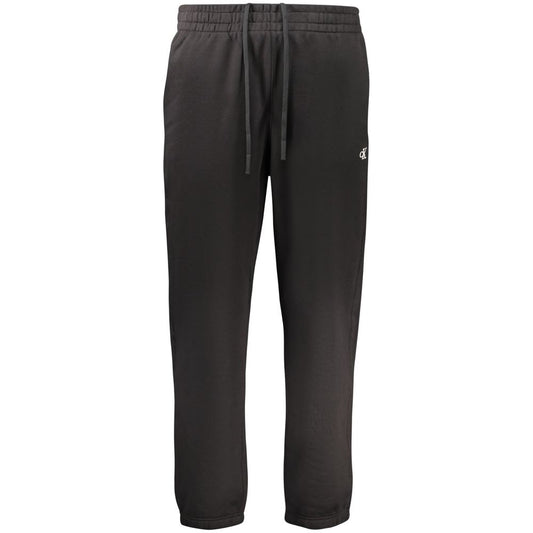 Calvin Klein Black Cotton Men's Track Pant