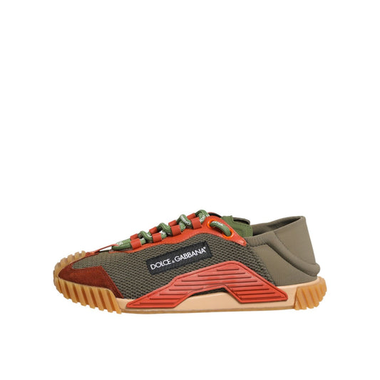 Dolce & Gabbana Multicolor Lace Up Low Top NS1 Sneakers Shoes