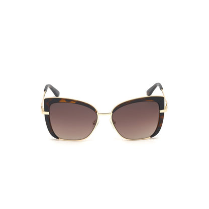 Guess Brown Metal Sunglasses