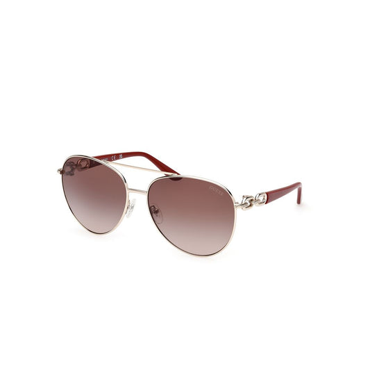 Guess Gold Metal Sunglasses