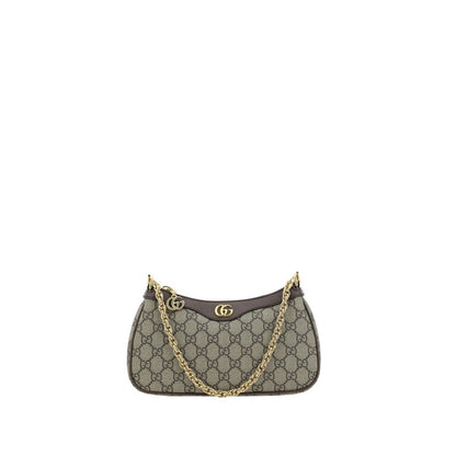 Gucci Brown Cotton Shoulder Bag
