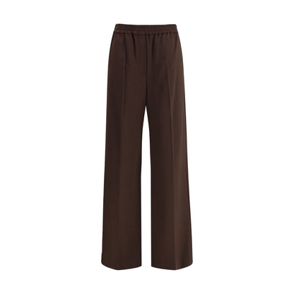 Max Mara Gray Polyester Casual Pants