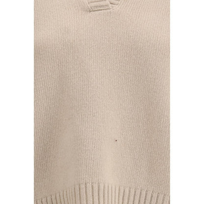 Max Mara Beige Fleece Wool Sweatshirt