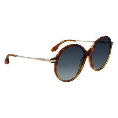 Victoria Beckham Brown Acetate Sunglasses