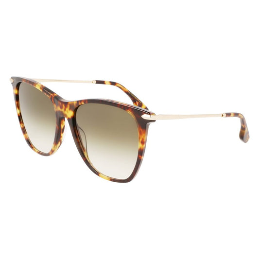 Victoria Beckham Brown Acetate Sunglasses