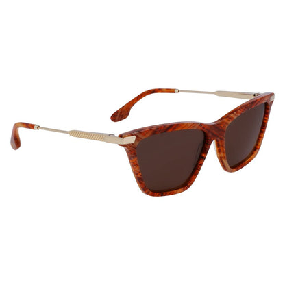 Victoria Beckham Brown Acetate Sunglasses