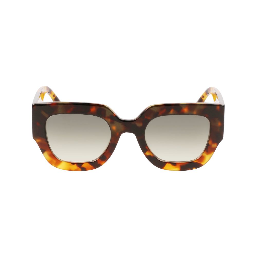 Victoria Beckham Brown Acetate Sunglasses