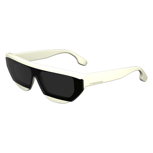 Victoria Beckham White Acetate Sunglasses