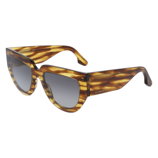 Victoria Beckham Brown Acetate Sunglasses