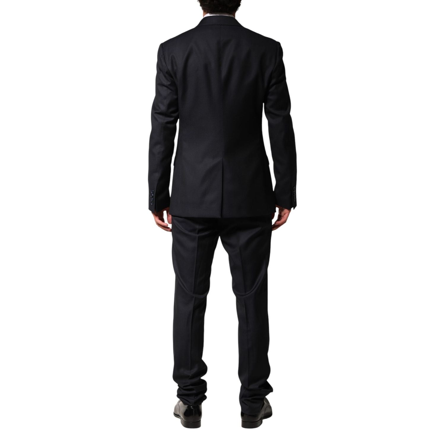 Dolce & Gabbana Black Wool Single Breasted Men 2 Piece Suit
