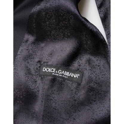 Dolce & Gabbana Black Wool Single Breasted 3 Piece Men Suit