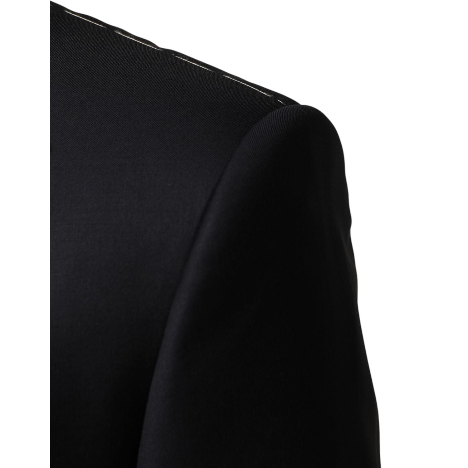 Dolce & Gabbana Black Wool Single Breasted 3 Piece Men Suit