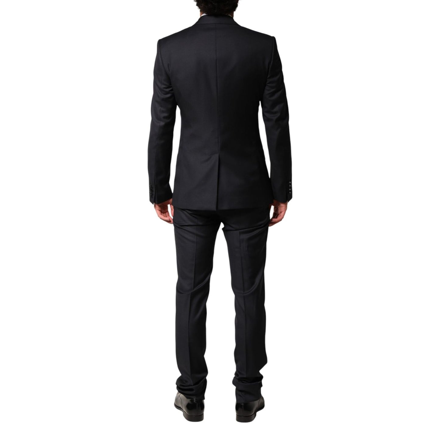 Dolce & Gabbana Black Wool Single Breasted 3 Piece Men Suit