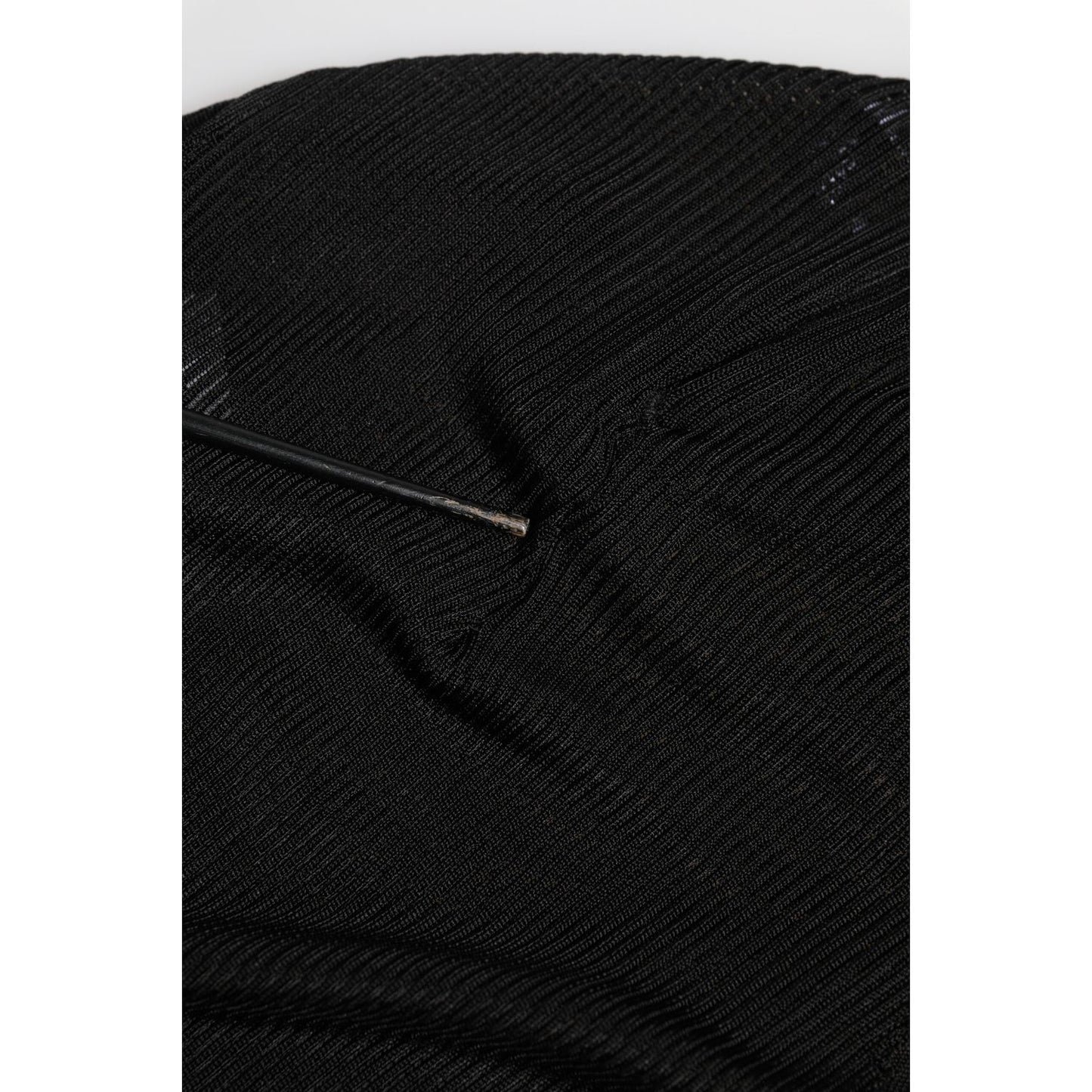 Dolce & Gabbana Black Viscose Turtle Neck Pullover Top