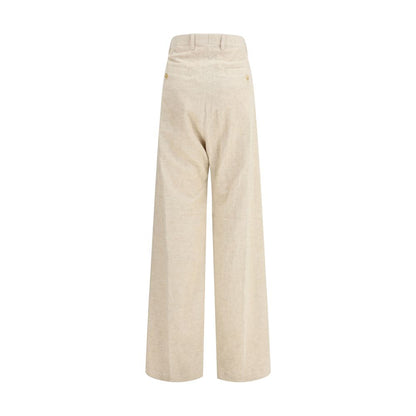 Rick Owens Beige Cotton Casual Pants