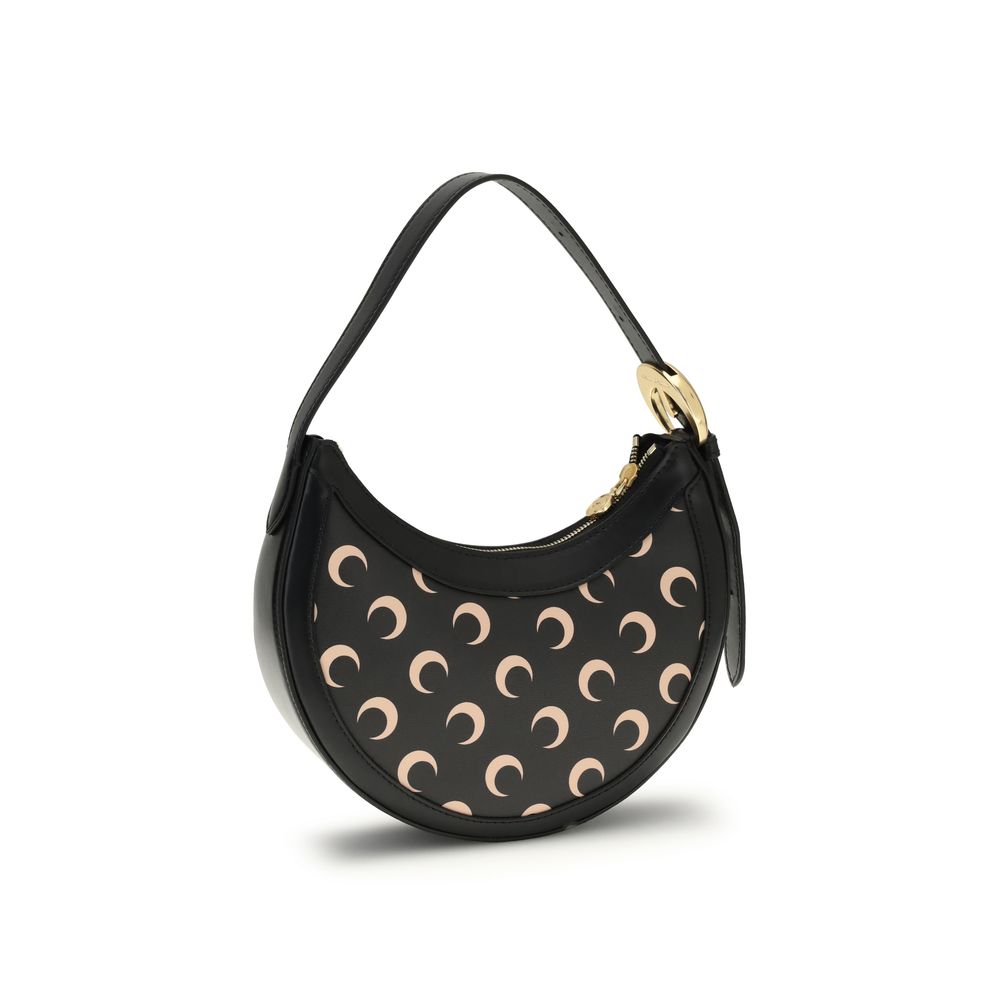 Marine Serre Black Polyethylene Shoulder Bag