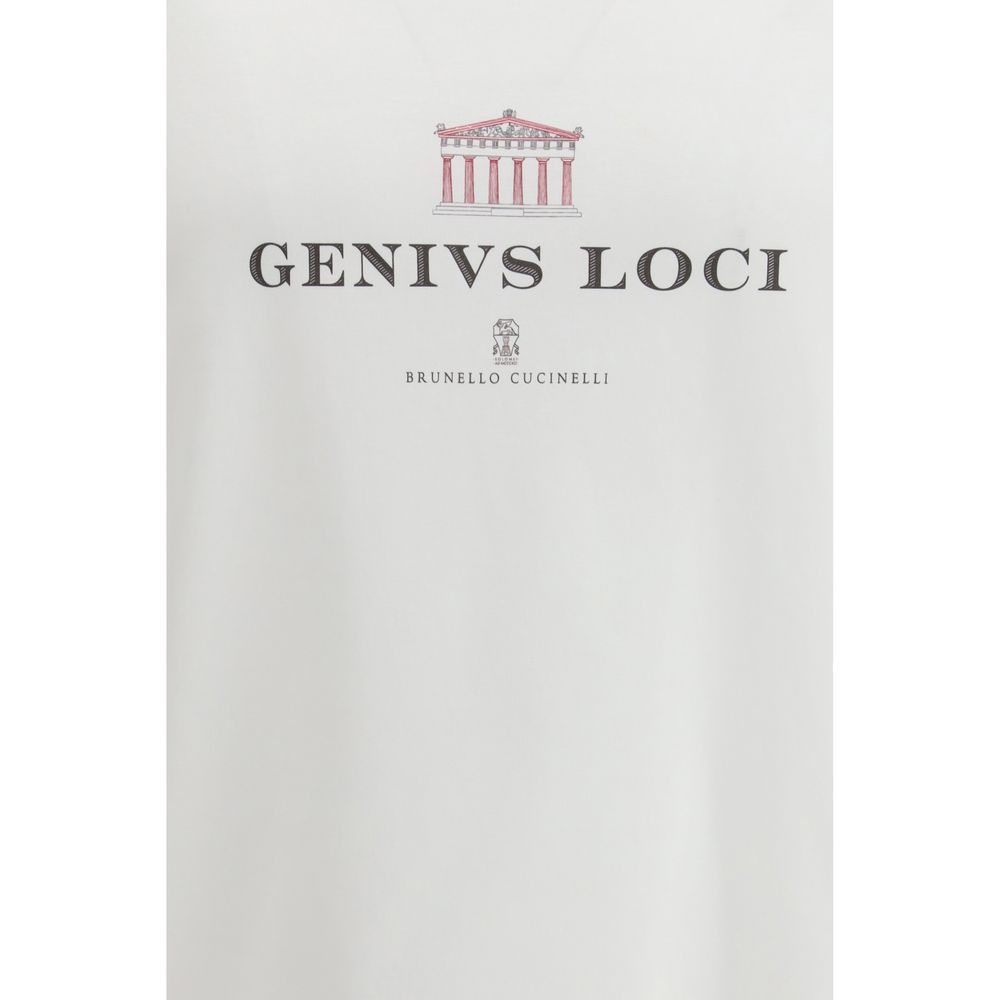 Brunello Cucinelli White Cotton T-Shirt