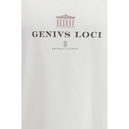 Brunello Cucinelli White Cotton T-Shirt