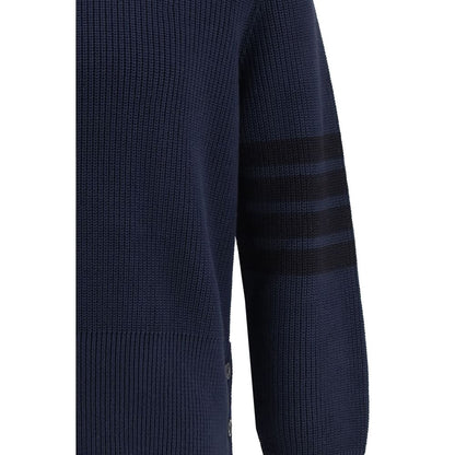 Thom Browne Blue Cotton Sweatshirt