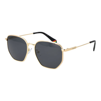 Polaroid Gold Metal Sunglasses